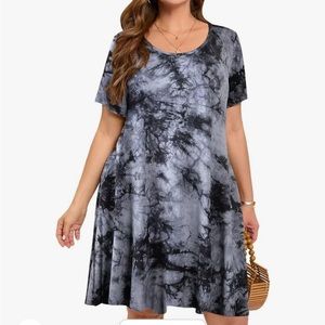 BELAROI Womens Summer Casual T Shirt Dresses Short Sleeve Swing Tunic Dress